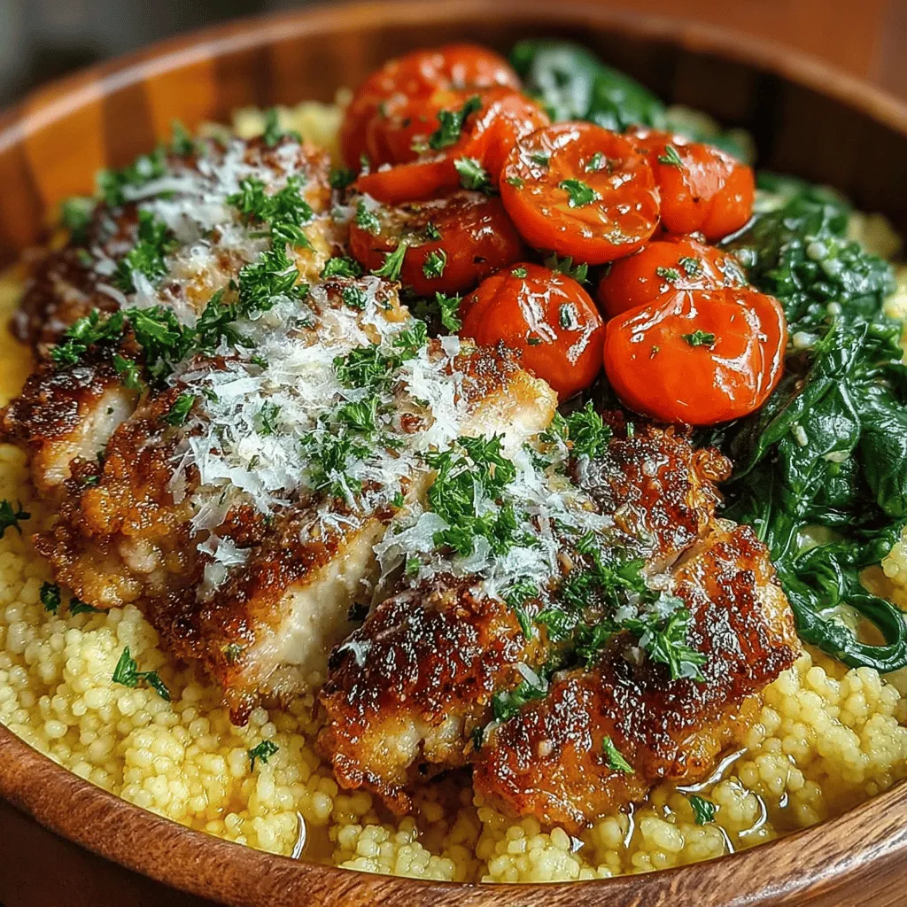 When it comes to crafting a meal that is both satisfying and nutritious, Lemon Parmesan Couscous Chicken Bowls stand out as a delightful option. This dish marries the bright, zesty flavors of lemon with the savory richness of Parmesan, all while offering a hearty base of couscous and tender chicken. The appeal of this recipe lies not only in its delicious taste but also in its ability to combine various textures and flavors, creating a well-rounded and fulfilling dining experience.