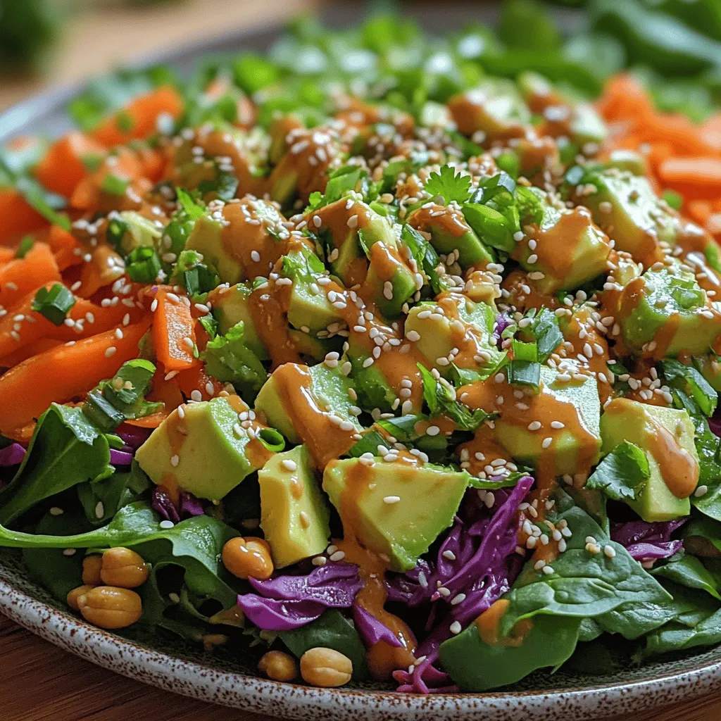 The Crunchy Thai Peanut Salad is a vibrant and wholesome dish that encapsulates the essence of Thai cuisine, making it perfect for any occasion. Whether you’re hosting a summer barbecue, looking for a nutritious meal to enjoy after a workout, or simply craving a fresh side dish to accompany your dinner, this salad delivers on all fronts. Its appeal lies in the colorful array of fresh ingredients, exciting textures, and the delightful balance of flavors that create a sensory experience with every bite.