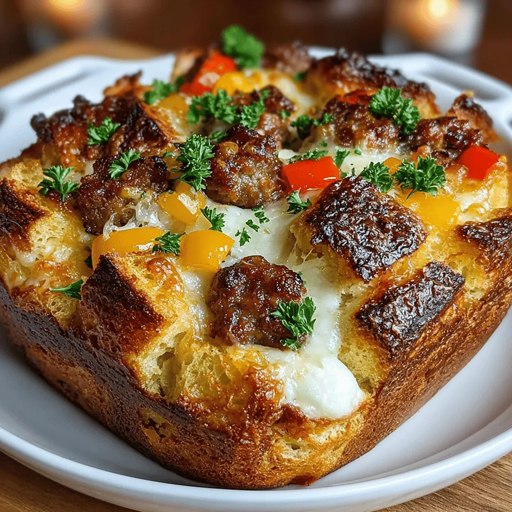 Strata is a culinary gem that effortlessly blends the comfort of a hearty breakfast with the sophistication of a brunch dish. Often described as a baked egg casserole, strata is an incredibly versatile dish that allows for endless variations, making it perfect for any occasion. Whether you’re hosting a leisurely Sunday brunch, enjoying a festive holiday gathering, or simply looking for a satisfying breakfast to start your day, the Savory Sausage and Sweet Pepper Strata will surely impress your guests and family alike.