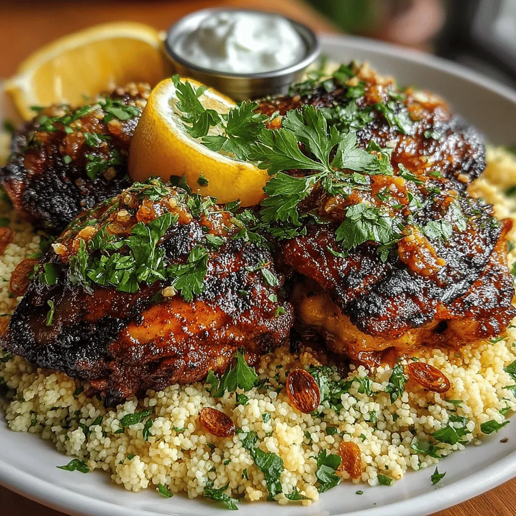 To create an authentic Moroccan Spiced Chicken with Couscous, it’s essential to understand the main components of the recipe. The star of this dish is undoubtedly the chicken. While chicken breasts are a common choice for many recipes, chicken thighs are preferred here due to their juiciness and richer flavor. The higher fat content in thighs ensures that the meat remains tender during cooking, absorbing the marinade's flavors beautifully.
