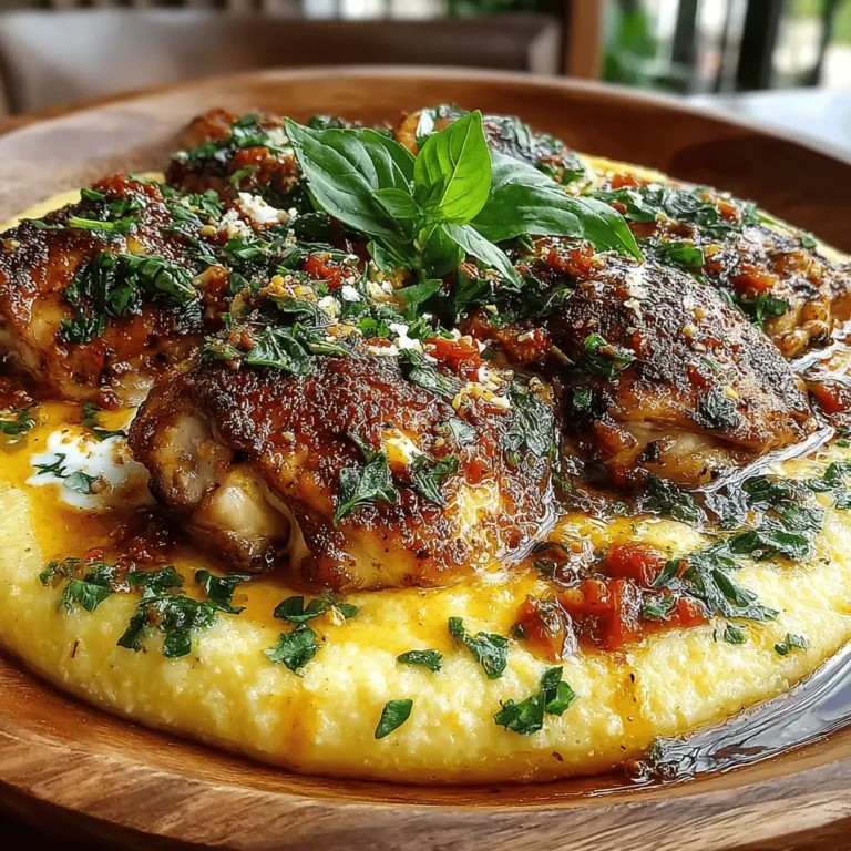 Italian cuisine is celebrated for its comforting flavors, showcasing the beauty of fresh, simple ingredients that come together to create rich, satisfying meals. One dish that encapsulates the essence of the Italian countryside is Creamy Polenta with Rustic Italian Chicken. This delightful combination marries the creamy, velvety texture of polenta with the robust, savory flavors of chicken simmered with aromatic herbs and spices. It’s a dish that not only warms the body but also nourishes the soul, transporting you to a quaint Italian village with every bite.