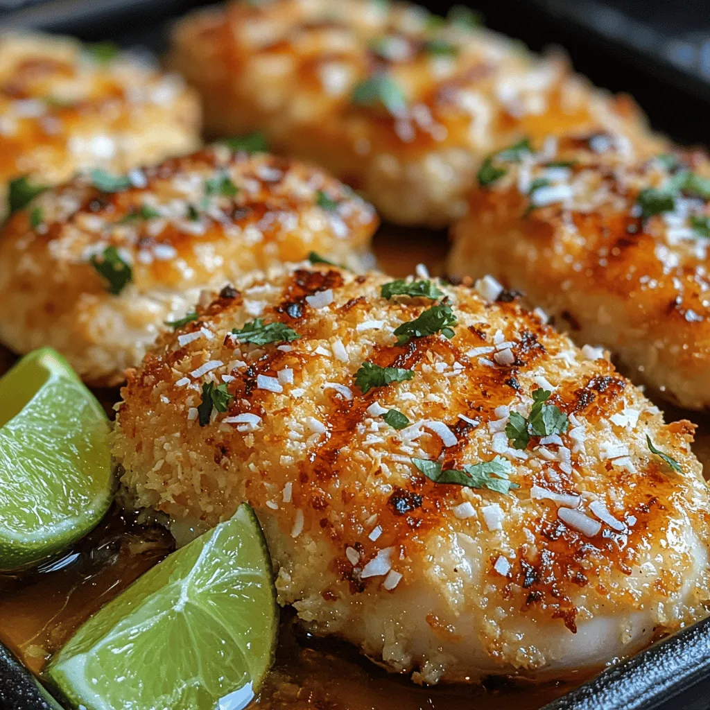 Before we embark on this delicious journey, let’s ensure we have everything we need to create this mouthwatering dish. The Crunchy Coconut Crusted Chicken recipe serves four and combines a delightful medley of textures and flavors that will create a feast for your taste buds. Here’s what you’ll need to prepare this tropical delight: