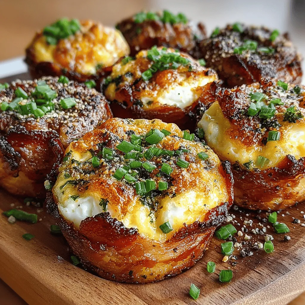 Bacon-wrapped cheddar egg bites are a culinary masterpiece that brings together the irresistible flavors of crispy bacon and creamy cheddar cheese in a bite-sized form. This delightful recipe is perfect for any occasion, whether you're gearing up for a hearty breakfast, hosting a brunch gathering, or looking for a crowd-pleasing appetizer to serve at your next party. The charm of these egg bites lies not only in their taste but also in their versatility; they can be enjoyed warm or cold, making them a fantastic addition to any menu.