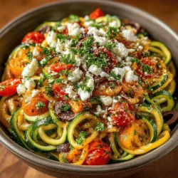 The Mediterranean diet is celebrated not just for its delicious flavors but also for its numerous health benefits. Rich in fruits, vegetables, whole grains, and healthy fats, this dietary approach has been linked to reduced risks of chronic diseases, improved heart health, and even better cognitive function. Among the many vibrant dishes that embody the essence of this diet is the Mediterranean Zoodle Delight. This refreshing meal is not only a feast for the senses but also a wholesome choice for anyone looking to embrace healthier eating habits.