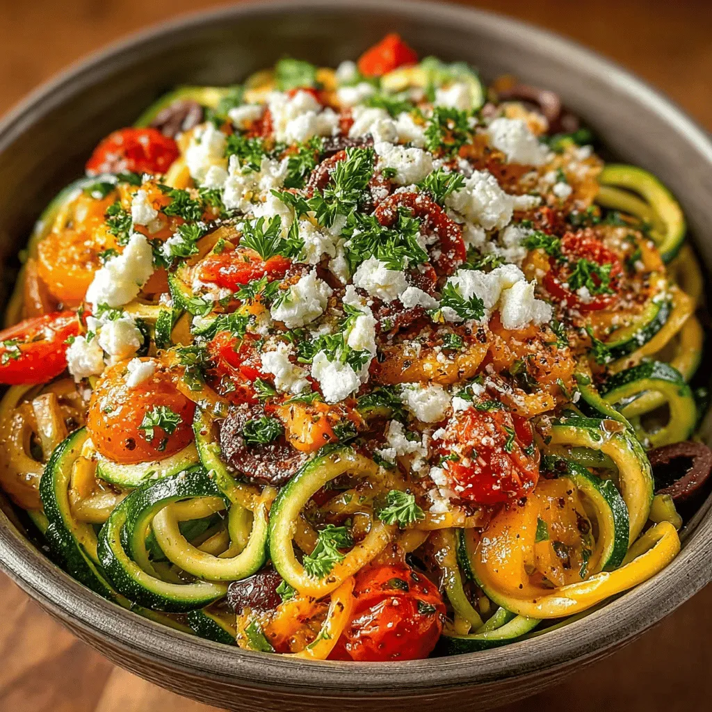 The Mediterranean diet is celebrated not just for its delicious flavors but also for its numerous health benefits. Rich in fruits, vegetables, whole grains, and healthy fats, this dietary approach has been linked to reduced risks of chronic diseases, improved heart health, and even better cognitive function. Among the many vibrant dishes that embody the essence of this diet is the Mediterranean Zoodle Delight. This refreshing meal is not only a feast for the senses but also a wholesome choice for anyone looking to embrace healthier eating habits.