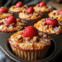Now that we have our ingredients ready, let’s walk through the preparation steps to create these delicious Sweet Strawberry Oat Cups: