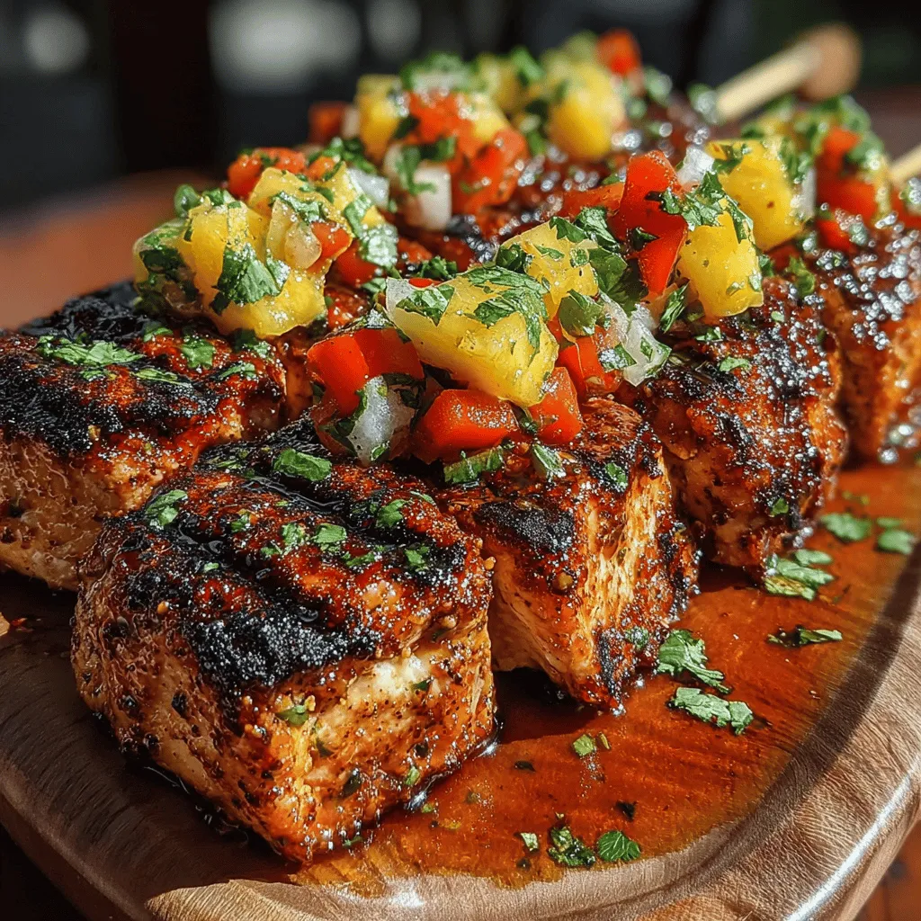 As summer approaches, the desire for vibrant, flavorful dishes that capture the essence of the season becomes irresistible. One such dish that beautifully embodies this spirit is Tropical Turkey Skewers with Mango Salsa. This recipe is not only a celebration of tropical flavors but also a healthy and versatile option perfect for grilling season. Whether you’re hosting a backyard barbecue or simply looking for a quick weeknight meal, these skewers are sure to impress.