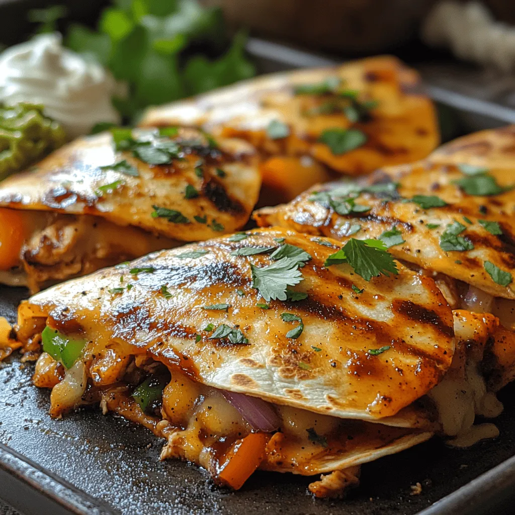 Crispy BBQ Chicken Quesadillas are a delightful fusion of savory flavors, perfect for those busy weeknights or casual get-togethers with friends. Imagine biting into a golden, crunchy tortilla that encases a warm, gooey filling of tender chicken, tangy barbecue sauce, and melted cheese. This dish not only satisfies hunger but also pleases the palate with its rich textures and bold flavors, making it an ideal choice for both casual dining and special occasions.