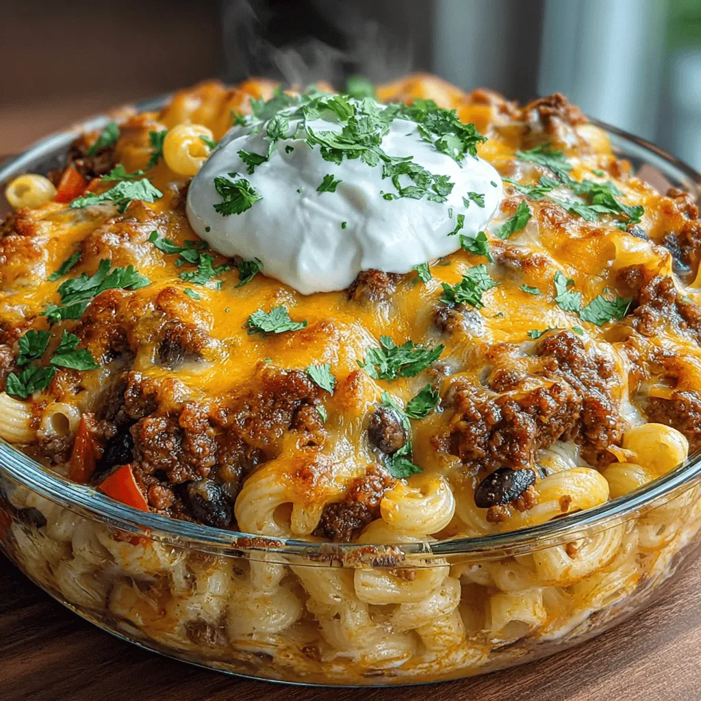 When it comes to comfort food, few dishes can compete with the beloved combination of macaroni and cheese. Now, imagine taking this classic dish and giving it a flavorful twist that will delight your taste buds and satisfy even the pickiest eaters. Enter the Cheesy Taco Macaroni Bake: a hearty, delicious fusion of creamy macaroni and cheese and zesty taco ingredients. This dish brings together the best of both worlds, transforming a simple family meal into a fun and flavorful experience that everyone will love.