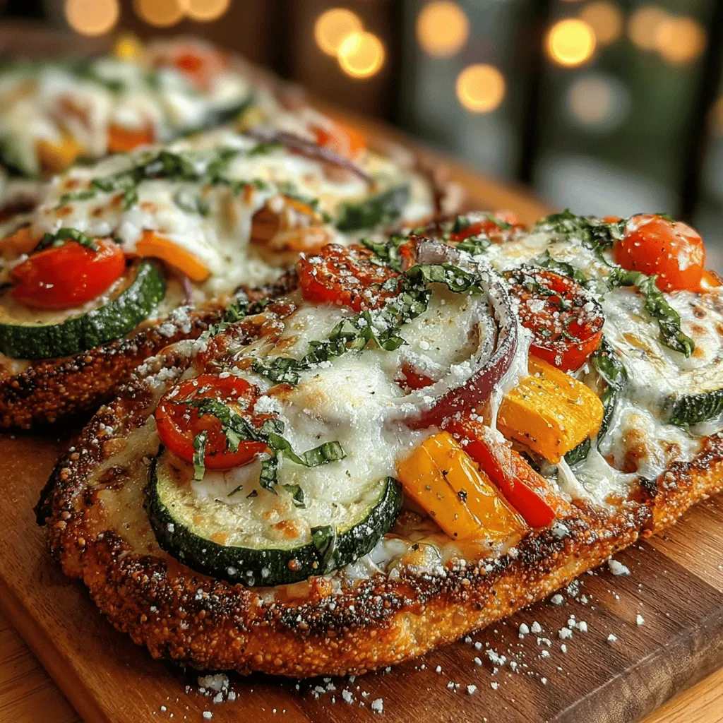 Flatbreads are a delightful culinary creation that has captured the hearts and appetites of food lovers around the world. Their versatility makes them an excellent choice for a variety of toppings, transforming them into a savory canvas for any flavor profile you desire. Among the myriad of combinations, Roasted Veggie Alfredo Flatbreads stand out as a perfect harmony of creamy, rich flavors and vibrant, colorful vegetables. This recipe offers an enticing twist on the traditional pizza, making it not only satisfying but also visually appealing.