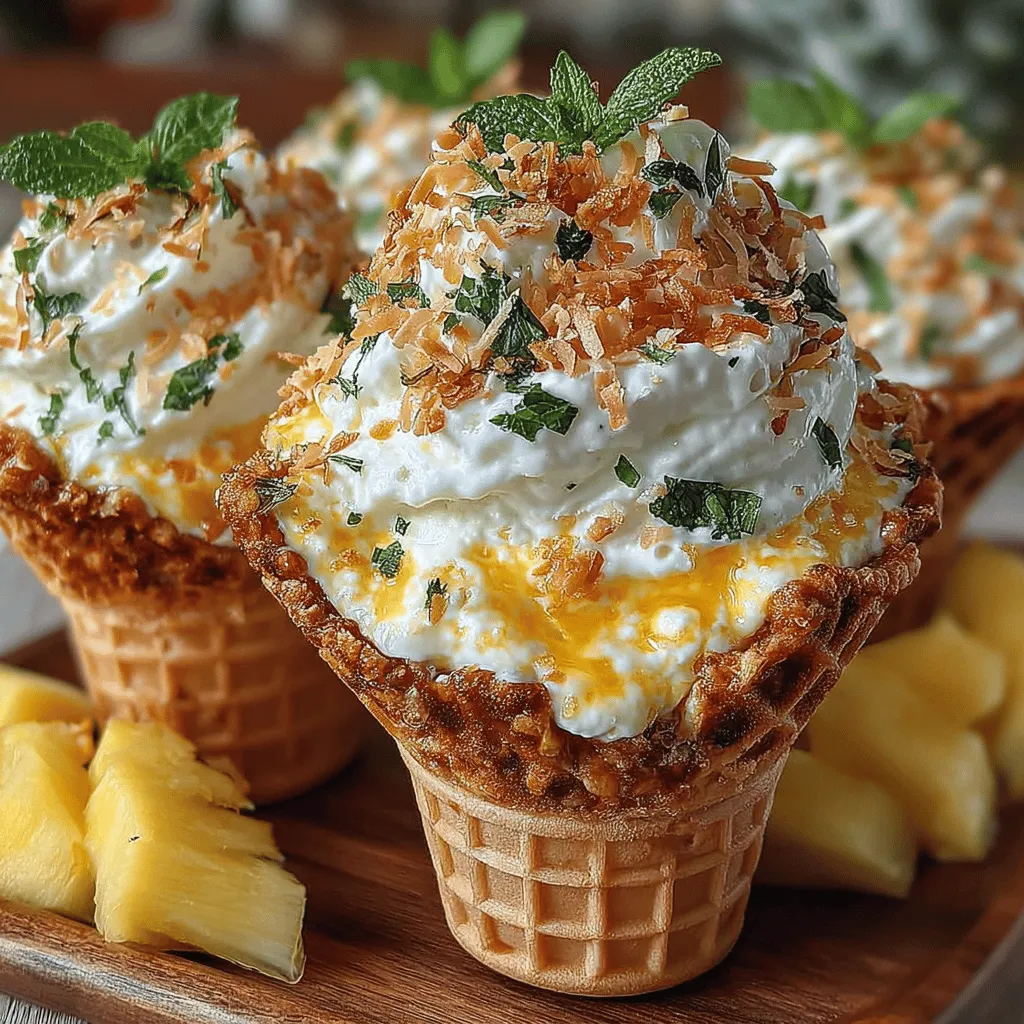As the sun shines brighter and temperatures rise, the allure of summer desserts becomes irresistible. There's something about a cold, refreshing treat that brings joy and comfort during those warm months. Among the myriad of frozen delights, the Tropical Bliss Frozen Pineapple Whip Cones stand out as a particularly delightful option. This recipe is not only a feast for the senses, but also a nutritious choice that combines the vibrant flavors of the tropics with a creamy texture that will leave you feeling satisfied without the guilt.