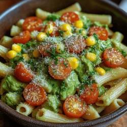 Creamy Avocado Ranch Pasta is a culinary delight that marries the richness of ripe avocados with the vibrant flavors of fresh herbs, creating a dish that is both satisfying and nutritious. This recipe stands out not only due to its creamy texture but also because it caters to a variety of taste preferences, making it an excellent choice for anyone seeking a wholesome meal. Pasta, a beloved staple around the world, serves as the perfect base for this dish, allowing the creamy avocado ranch sauce to shine through.
