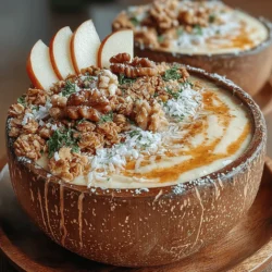 Once your Chilly Apple Bliss smoothie mixture is ready, it's time to assemble your bowls. This step is not just about functionality; it's about creating a visually appealing dish that invites you to dig in. Begin by selecting your serving bowls; shallow bowls or deep plates work perfectly for smoothie bowls.