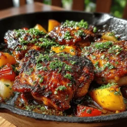 Once your chicken thighs are marinated in the sweet and smoky peach BBQ sauce, it’s time to cook them to perfection. Proper searing is crucial for achieving that delectable crispy skin and juicy interior.
