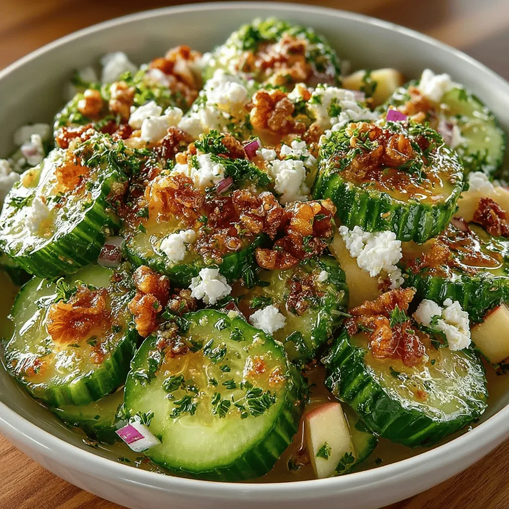 In the vibrant world of salads, few dishes capture attention quite like the Crisp & Zesty Cucumber Apple Delight. This refreshing salad is a harmonious blend of crunchy cucumbers, sweet-tart apples, and a medley of aromatic herbs, creating a delightful eating experience that appeals to both the senses and the palate. With its colorful presentation and invigorating flavors, this salad can easily steal the show at any meal, whether as a side dish or the star of a light lunch.