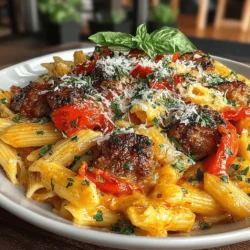 Sizzlin’ Sausage and Roasty Pepper Pasta