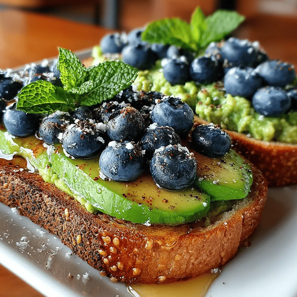 In recent years, avocado toast has surged in popularity, becoming a staple on breakfast menus and home kitchens around the globe. This delightful combination of creamy avocado and hearty toast not only makes for an aesthetically pleasing dish but also offers a wealth of health benefits. As people increasingly seek nutritious options that are both satisfying and flavorful, the rise of avocado toast reflects a broader trend towards healthier eating habits. Among the various creative renditions, the Blueberry Bliss Avocado Toast stands out as a particularly vibrant and nourishing choice, perfect for breakfast or brunch.