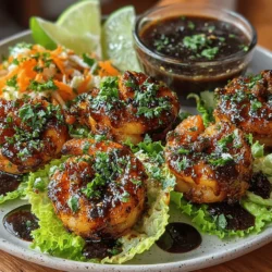 Shrimp lettuce wraps are a delightful and healthy dish that perfectly combines fresh flavors and textures. These wraps are not only visually appealing but also offer a refreshing crunch that makes them an ideal choice for those seeking a lighter meal option. The traditional concept of lettuce wraps is elevated with the introduction of a unique blueberry glaze, imparting a sweet and tangy twist to the succulent shrimp nestled within crisp lettuce leaves.