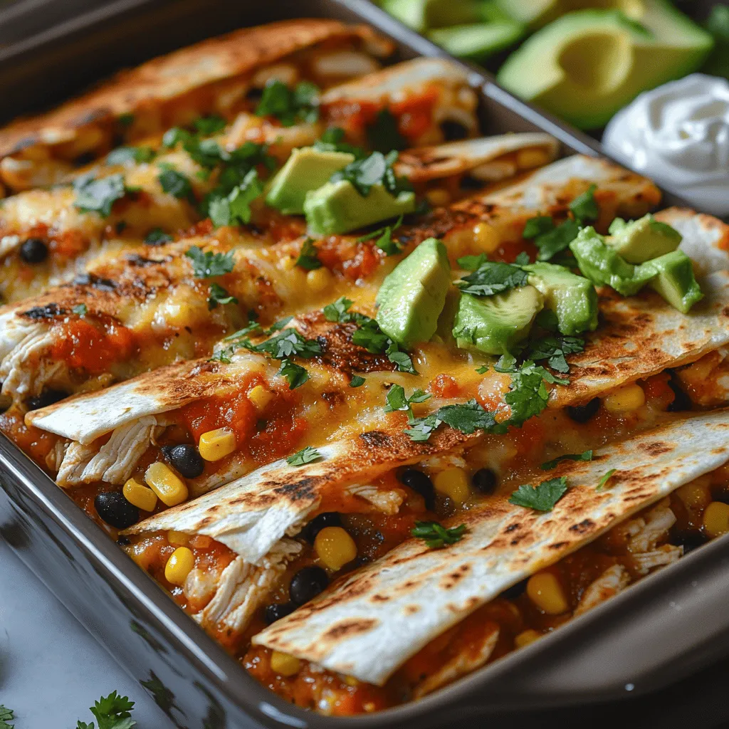 There’s something incredibly comforting about the smell of chicken quesadillas sizzling in a skillet. Growing up in a family that adored Tex-Mex cuisine, I remember many evenings spent gathered around the dinner table, laughter filling the air as we dug into cheesy, flavorful dishes. One of my all-time favorites was the classic quesadilla, but I wanted to turn that nostalgia into something even more special, and that’s how I created my Cheesy Salsa Chicken Quesadilla Bake.