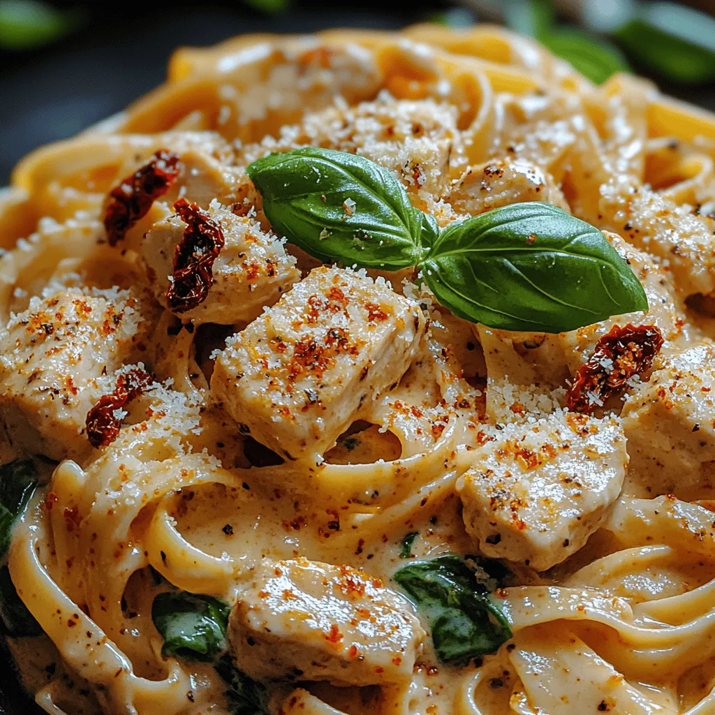 When it comes to weeknight dinners, few dishes can compete with the comforting allure of creamy pasta. Among these, Creamy Sun-Dried Tomato Chicken Pasta stands out as a delightful combination of rich flavors, hearty ingredients, and vibrant colors. This dish features tender pieces of chicken enveloped in a creamy, tangy sauce punctuated by the distinct taste of sun-dried tomatoes. Whether you're preparing a quick meal for your family after a busy day or impressing guests at a special gathering, this recipe is sure to please.