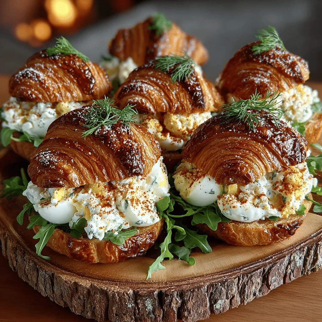 Egg salad is a beloved dish known for its creamy texture and rich flavor, making it a staple for many households. This versatile recipe has been enjoyed in various forms for generations, whether served on a sandwich, atop a bed of greens, or as a delightful dip. However, if you're looking to elevate this classic comfort food, the Mini Egg Salad Croissant Circles offer a unique and delightful twist.
