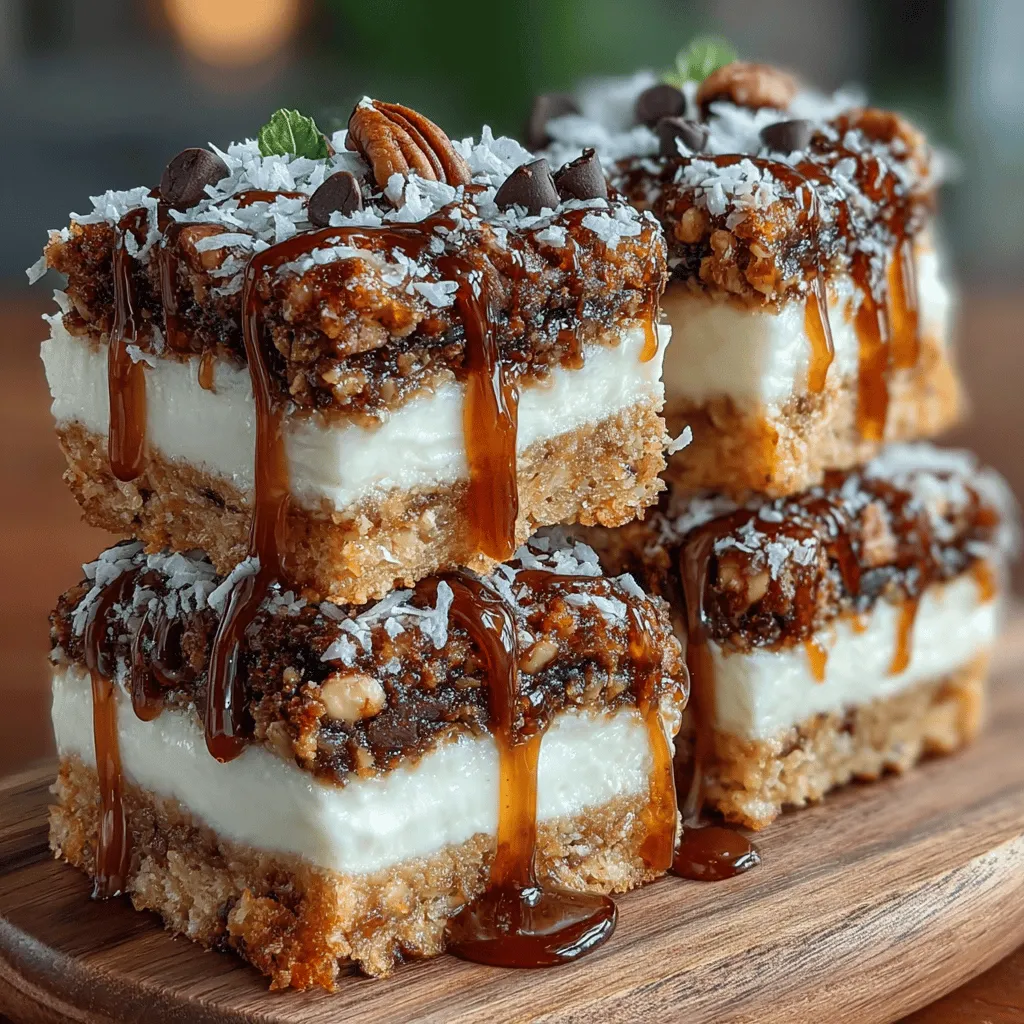 Coconut Pecan Paradise Squares are a delectable fusion of flavors and textures that truly embody the essence of a tropical dessert. Imagine sinking your teeth into a perfectly balanced treat that offers a creamy, crunchy, and sweet experience all at once. These squares not only satisfy your cravings but also incorporate wholesome ingredients, allowing you to indulge without the guilt. The delightful combination of nutty pecans, rich coconut, and creamy yogurt creates a dessert that is not only delicious but also nutritious, making it a fantastic choice for any occasion—from casual family gatherings to festive celebrations.