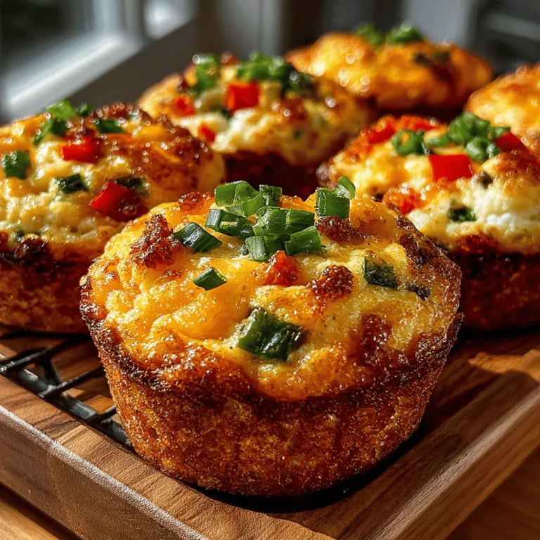 Breakfast muffins have surged in popularity over the years, becoming a staple in many households. These portable, bite-sized delights offer a convenient way to kickstart your morning with flavor and nutrition. Among the myriad of breakfast muffin options, Cheesy Sunrise Egg Muffins stand out as a particularly scrumptious and healthful choice. Packed with protein, vibrant vegetables, and melty cheese, they provide a delightful way to fuel your day, whether you're rushing out the door on a busy weekday or enjoying a leisurely weekend brunch.