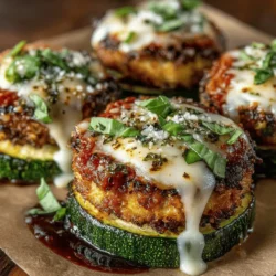 Chicken Parmesan is a beloved dish that has made its way into the hearts—and stomachs—of many. This classic Italian-American recipe typically features breaded chicken cutlets topped with marinara sauce and melted cheese, creating a dish that is comfort food at its finest. Over the years, numerous variations have emerged, each putting a unique spin on the traditional recipe, appealing to diverse tastes and dietary preferences. Among these innovative adaptations, Zucchini Chicken Parmesan Rounds stand out as a healthier and inventive alternative.