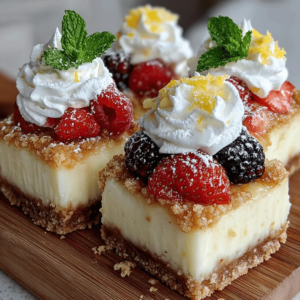Creating the ideal crust for your Zesty Frozen Yogurt Lemon Cheesecake Bars is crucial for a delightful dessert experience. To achieve a texture that's both crunchy and buttery, follow these tips: