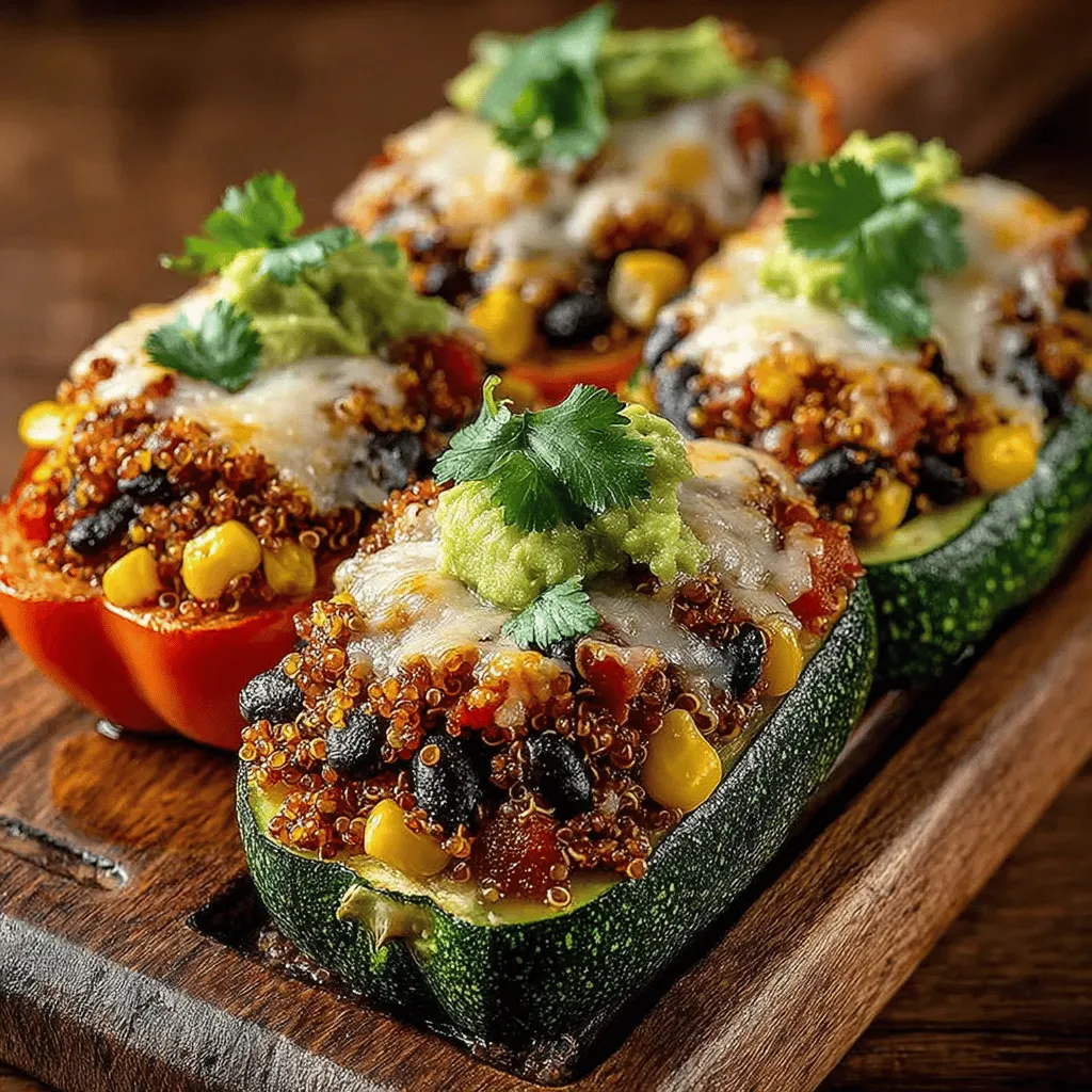 In the realm of healthy cuisine, few dishes stand out quite like Zesty Stuffed Zucchini and Bell Pepper Delight. This vibrant recipe not only celebrates the freshness of seasonal produce but also marries wholesome ingredients with a burst of flavor that is sure to tantalize your taste buds. The combination of zucchini and bell peppers creates a visually appealing and nutritious foundation, making this dish a perfect choice for anyone seeking a hearty yet health-conscious lunch or dinner option.