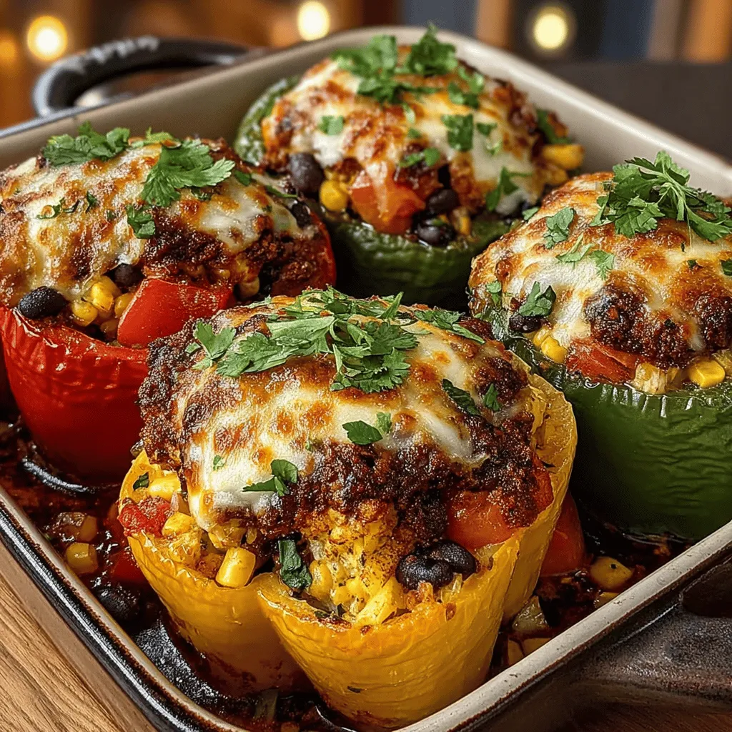 Sweet Corn Chili Stuffed Peppers are a feast for the eyes and the palate, boasting vibrant colors and bold flavors that make them an appealing choice for any meal. The combination of bell peppers, sweet corn, black beans, and quinoa creates a dish that is not only delicious but also packed with nutrition. Each bite is a medley of textures and tastes, making it a satisfying option for everyone, whether you're a vegetarian or just looking to incorporate more plant-based meals into your diet.