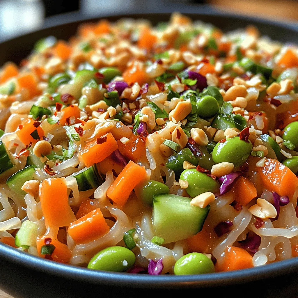 In the realm of salads, few dishes can rival the vibrant and flavorful Spicy Peanut Noodle Salad. This delightful recipe masterfully marries the heartiness of rice noodles with an enticing medley of crunchy vegetables, creating a dish that is not only visually appealing but also rich in texture and taste. With its bold flavors and nutritious ingredients, this salad stands out as a perfect option for various occasions, whether you're preparing for a potluck, packing a picnic, or seeking a quick yet satisfying weeknight dinner.
