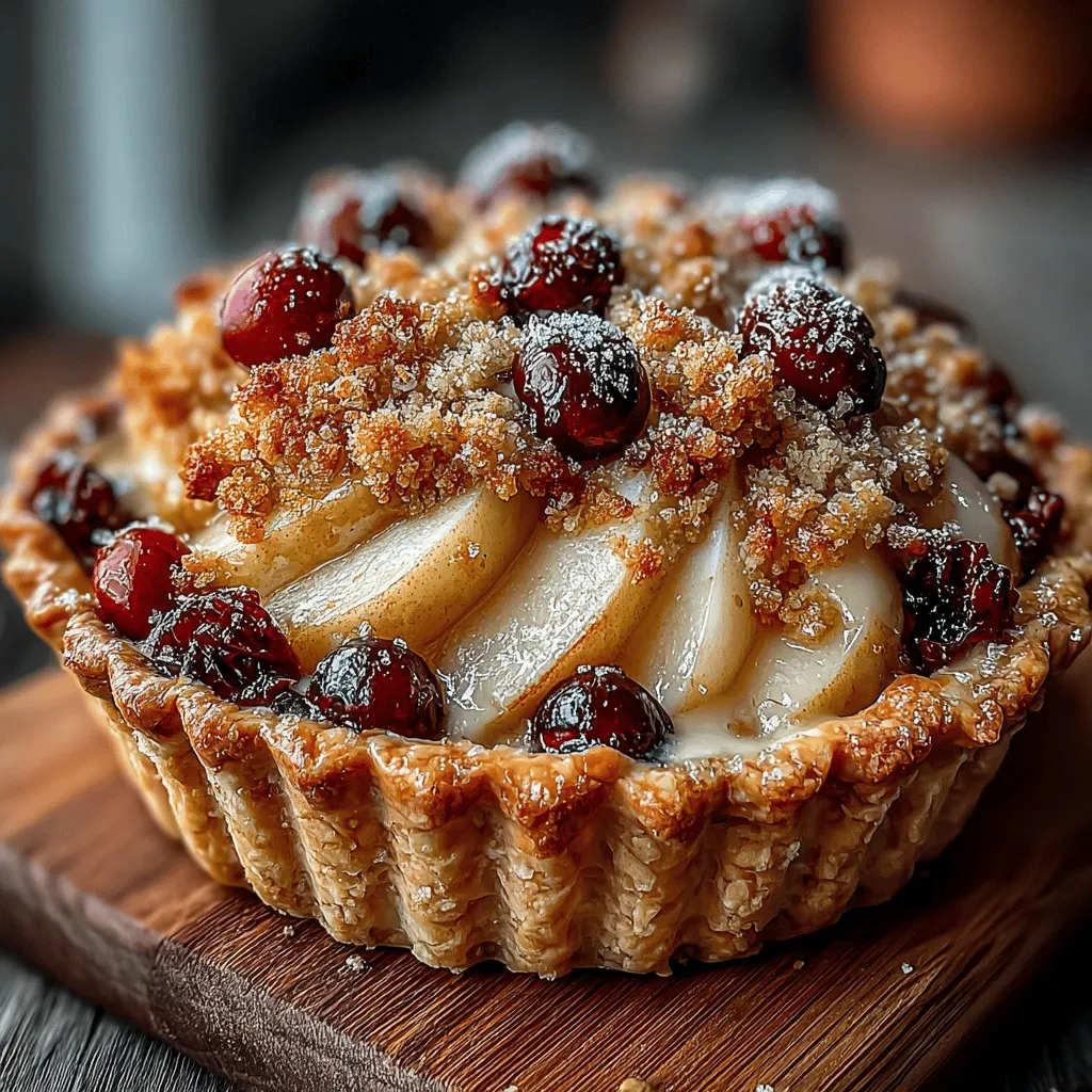 When it comes to baking, few desserts can rival the comforting allure of a homemade pie. The Pear & Cranberry Delight Pie with Crunchy Streusel stands out as a perfect blend of sweet and tart flavors, making it an ideal choice for gatherings, holidays, or simply a cozy evening at home. This delightful pie showcases ripe pears and vibrant cranberries, balancing their natural sweetness with a tangy twist, all topped off with a crunchy streusel that adds texture and richness.