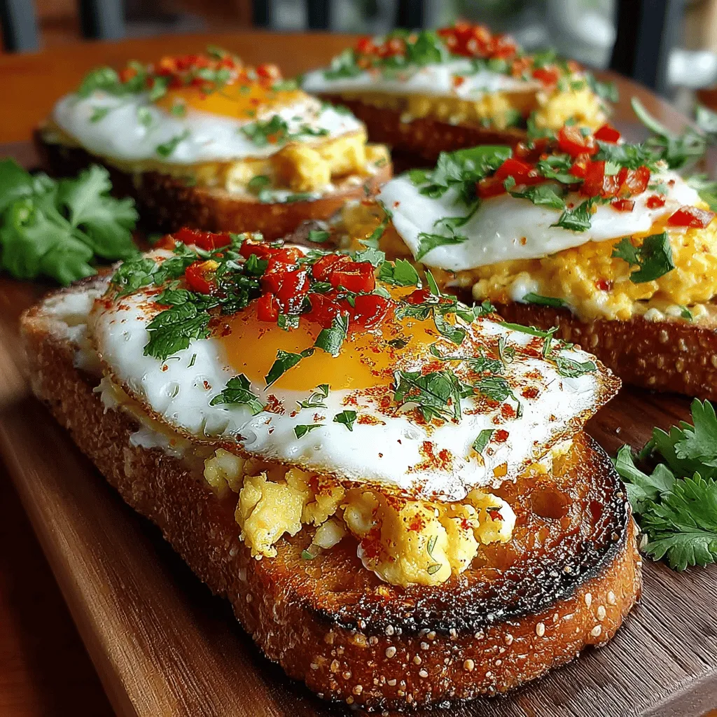 If you're on the lookout for a breakfast or brunch recipe that perfectly balances flavor and simplicity, look no further than Spicy Sunrise Mini Egg and Chili Toast Melts. This delightful dish combines the rich creaminess of eggs, the bold kick of chili, and the satisfying melt of cheese, making it an ideal choice for any morning or mid-day snack. Whether you’re aiming to impress guests at a weekend brunch or simply craving a quick yet indulgent bite, these mini toast melts are sure to satisfy.