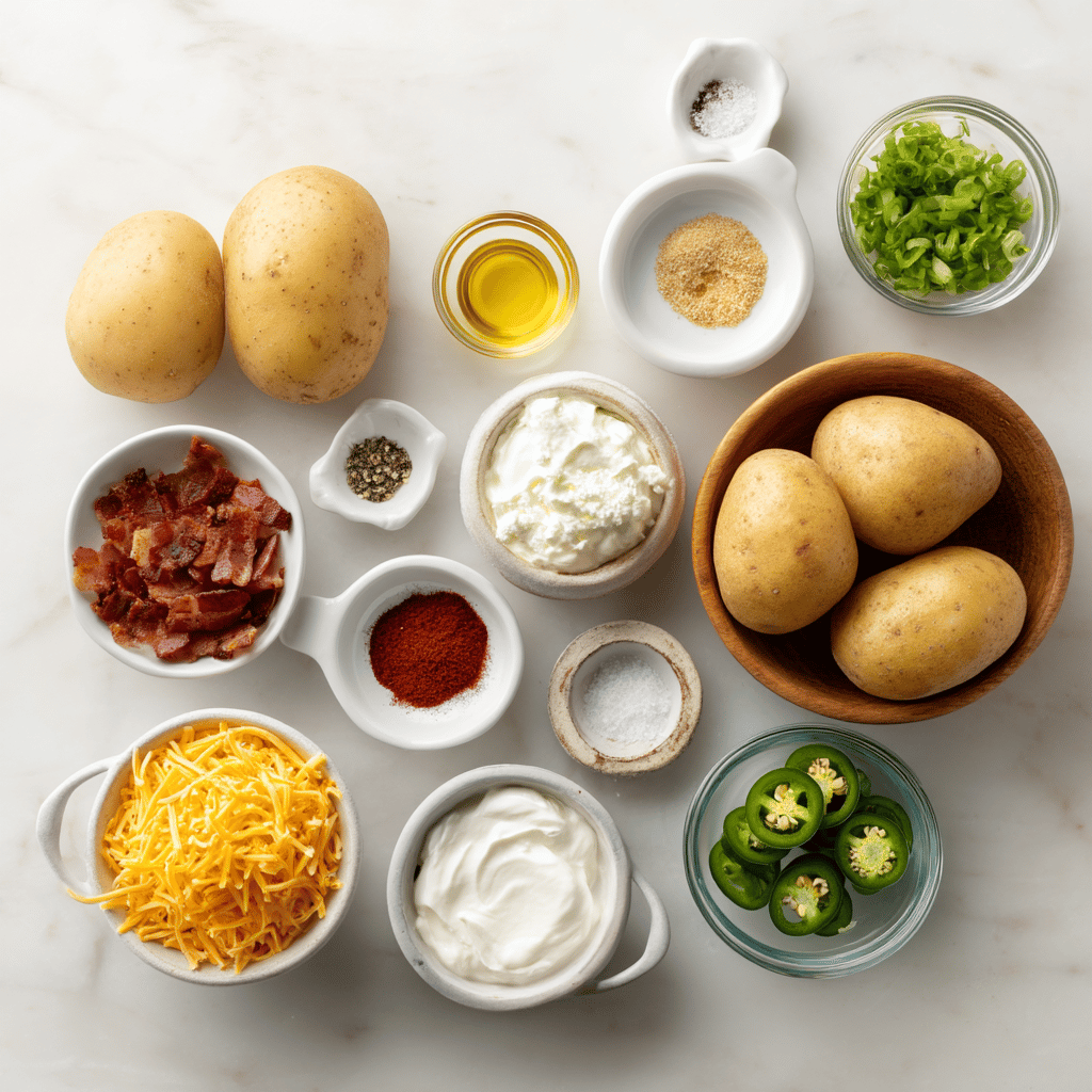 Ingredients for Air Fryer Loaded Nacho Fries