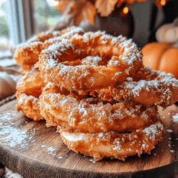As the crisp autumn air ushers in the season of cozy sweaters, falling leaves, and pumpkin-spiced everything, there’s no better way to celebrate fall than with a warm and delightful treat. These Crispy Air Fryer Pumpkin Spice Apple Rings take advantage of the bounty of apples available this time of year, transforming them into a sweet, spiced, and crunchy sensation that’s perfect for chilly afternoons or festive gatherings.