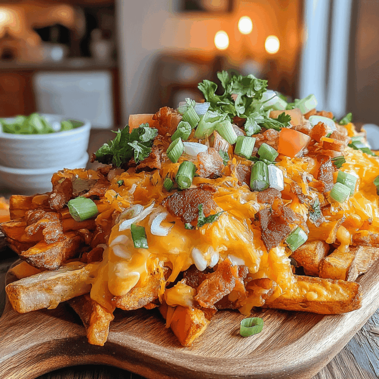 If you're on the hunt for a quick and delicious snack that packs a punch in flavor, look no further than these Fast and Flavorful Air Fryer Loaded Fries. Crispy on the outside and fluffy on the inside, these air-fried fries are generously topped with all your favorite goodies, bringing together the perfect medley of textures and tastes in every bite. Drizzled with a velvety cheese sauce, sprinkled with crispy bacon bits, and finished off with a dollop of sour cream and fresh chives, this dish embodies the comforting feel of traditional loaded fries, but with a fraction of the guilt. Perfect for parties, game day, or a cozy night in, these loaded fries are sure to be a crowd pleaser. So, preheat that air fryer, because we're about to transform ordinary fries into an extraordinary snack!