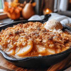 Welcome to the cozy world of desserts that don’t compromise on health! Today, I’m excited to share a delightful recipe for Quick Skillet Apple Crisp with a Healthy Twist. This dish captures the essence of fall, showcasing the warm, aromatic flavors of baked apples and a crunchy topping that will make your taste buds sing.